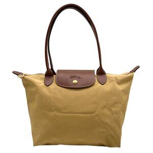 Longchamp Tan Nylon Le Pilage Foldable Tote